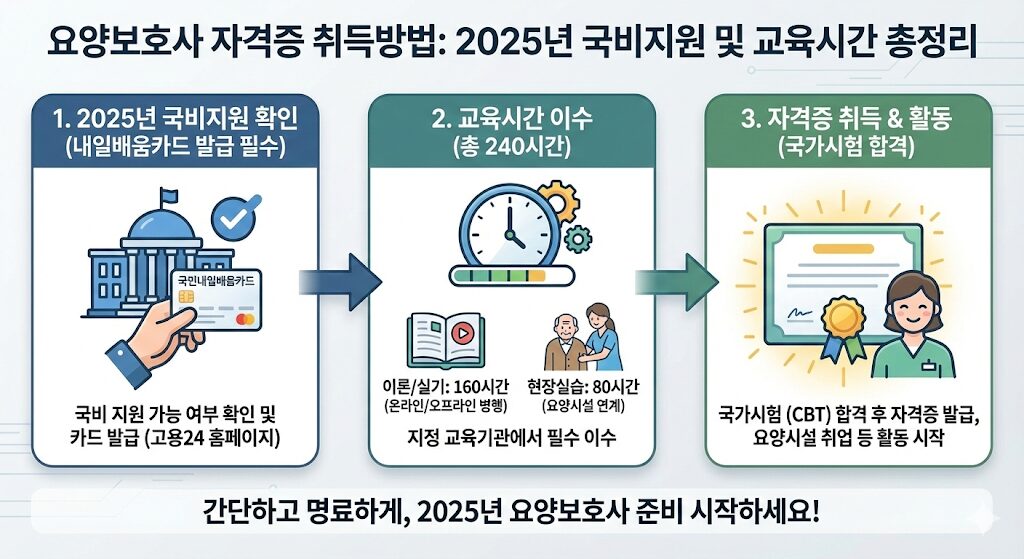 요양보호사 자격증 취득방법 및 교육 과정