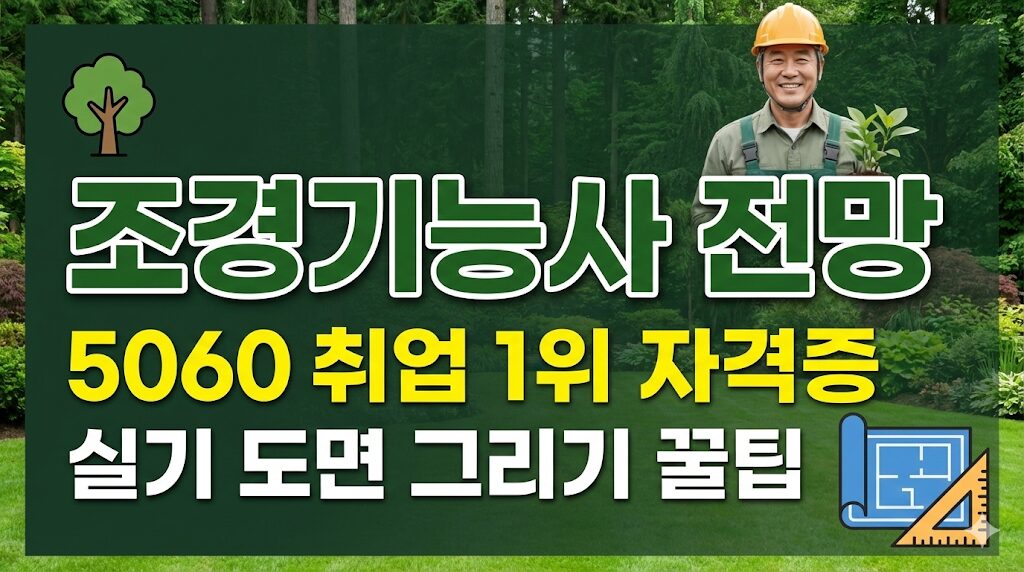 조경기능사 전망 및 취업과 공원 조경 작업
